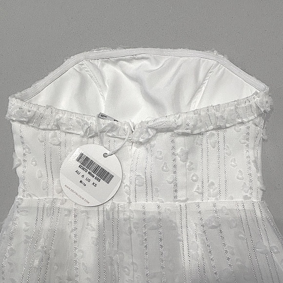 SELFIE LESLIE, crisp white, party dress, XS - Picture 5 of 7